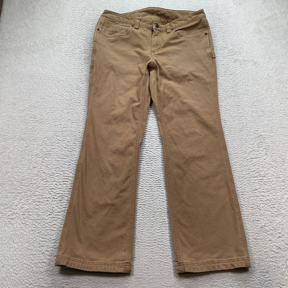 Duluth Trading Co Carpenter Jeans Womens 6/29 (Fits 30X28) Curvesetter Waistband